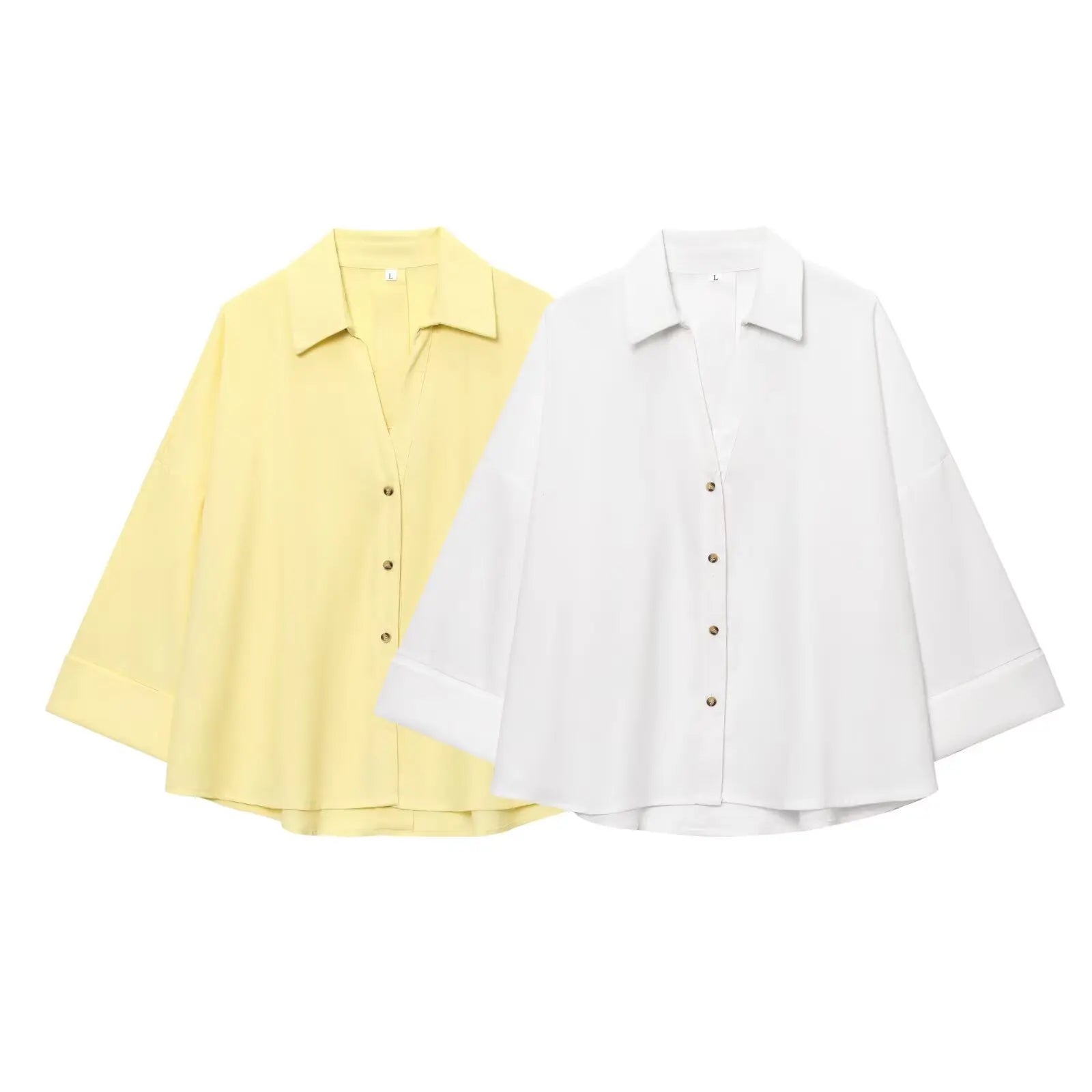 2025  AZRAF Women Summer Fashion New Blended Wide Sleeve Shirt Unique