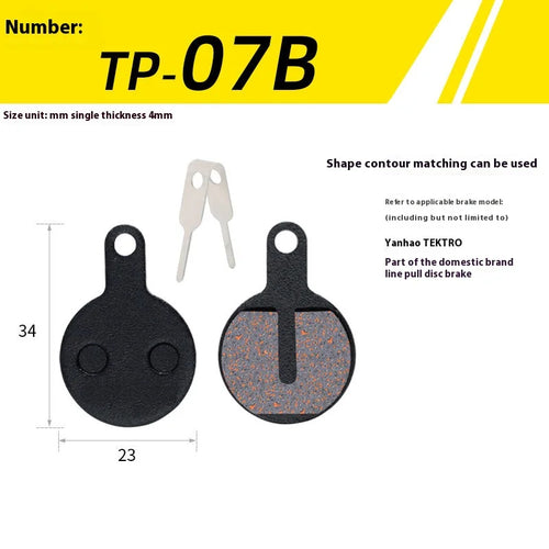 1Pair Semi-Metal Bicycle Hydraulic Disc Brake Pad MTB Mountain Bike