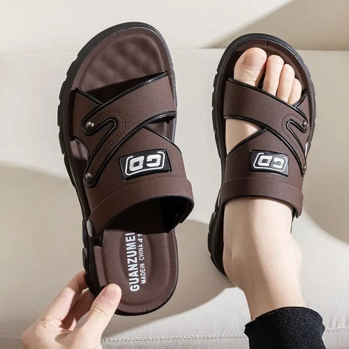 Men's Sandals Anti Slip Beach Shoes 2025 New Summer Versatile Anti