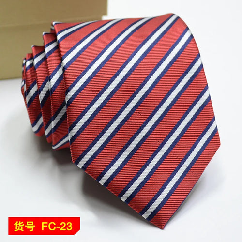 67 Styles Men's Ties Solid Color Stripe Flower Floral 7-8cm Jacquard