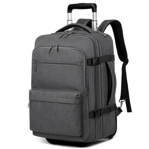 Rolling Backpack Carry On Luggage, Travel Laptop Backpack with Wheels