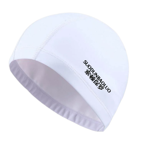Waterproof PU Fabric Swim Cap Swimming Pool Accessories Water Sport