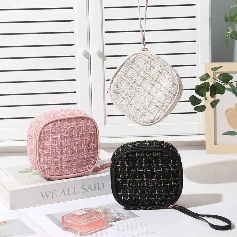 Simple Mini Makeup Storage Bag Ladies Portable Lipstick Key Coin Data