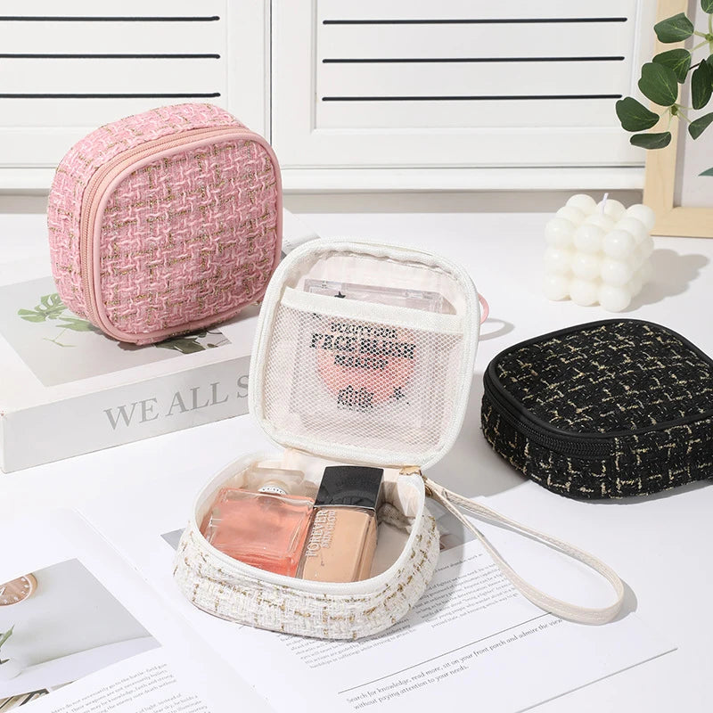 Simple Mini Makeup Storage Bag Ladies Portable Lipstick Key Coin Data