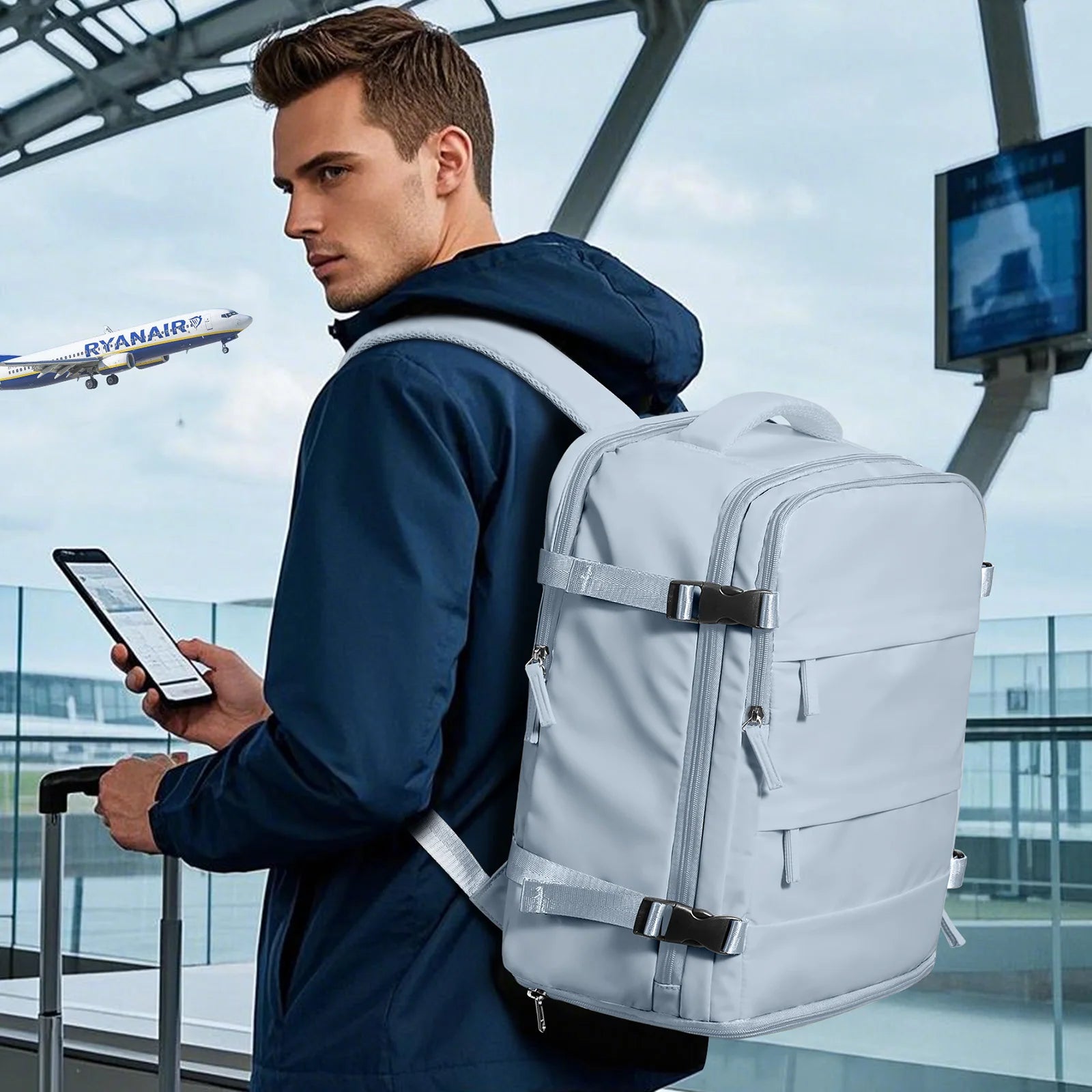 Easyjet Cabin Bag 45x36x20 Backpack Cabin Men Laptop Backpack Under