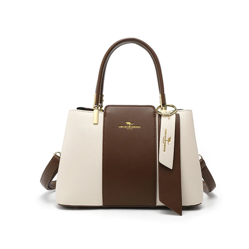 Luxury Handbag Fashion Print Large Capacity Soft Leather Women