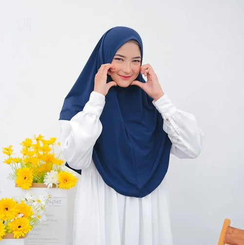 New Instant Ready to Wear Hijab Muslim Women Stretchy Sports Jersey