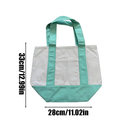 Large Canvas Tote Bag Minimalist Commuter Shoulder Bag Reusable