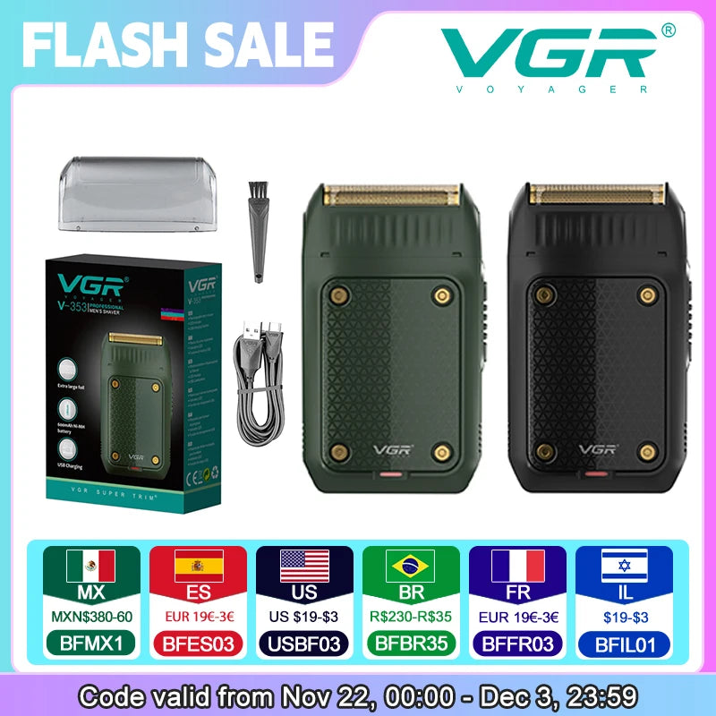 VGR V-353 Shaver Professional Razor Electric Shaving Machine Portable