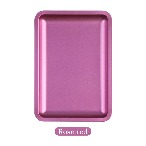 1PC Square Stainless Steel Cosmetic Storage Tray Nail Art Manicure