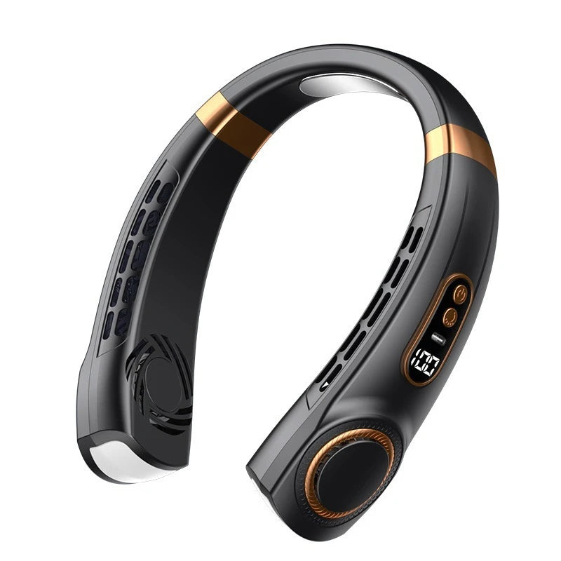 2024 New Portable Halterneck Fan USB Handheld Silent Multi-function