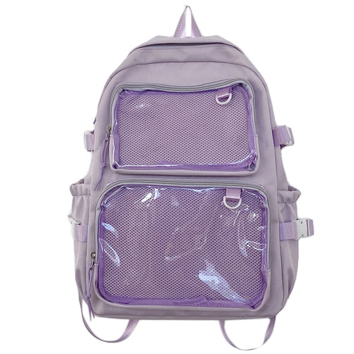 Japanese Style Transparent Ita Bag for Girls Comic Cons Large Capacity