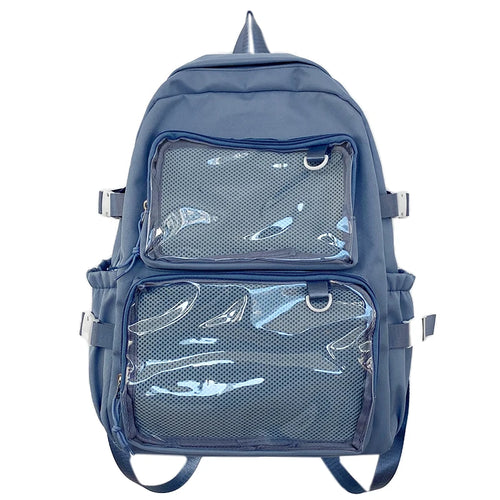 Japanese Style Transparent Ita Bag for Girls Comic Cons Large Capacity