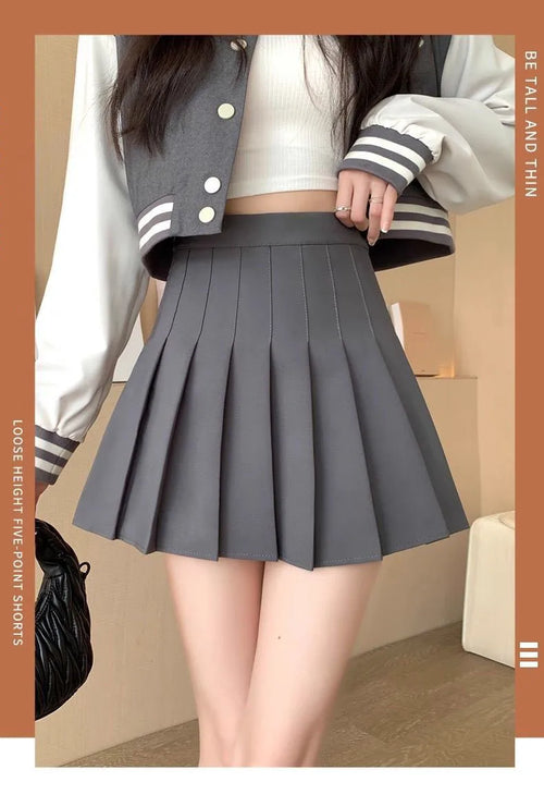 New pleated skirt for 2025 Womens Mini Skirts Japanese School High
