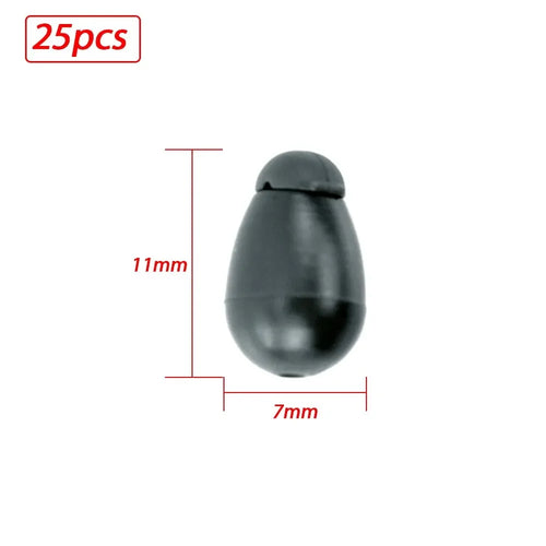 25pcs Quick Change Beads Carp Fishing Tackle Hook Links Method Feeders