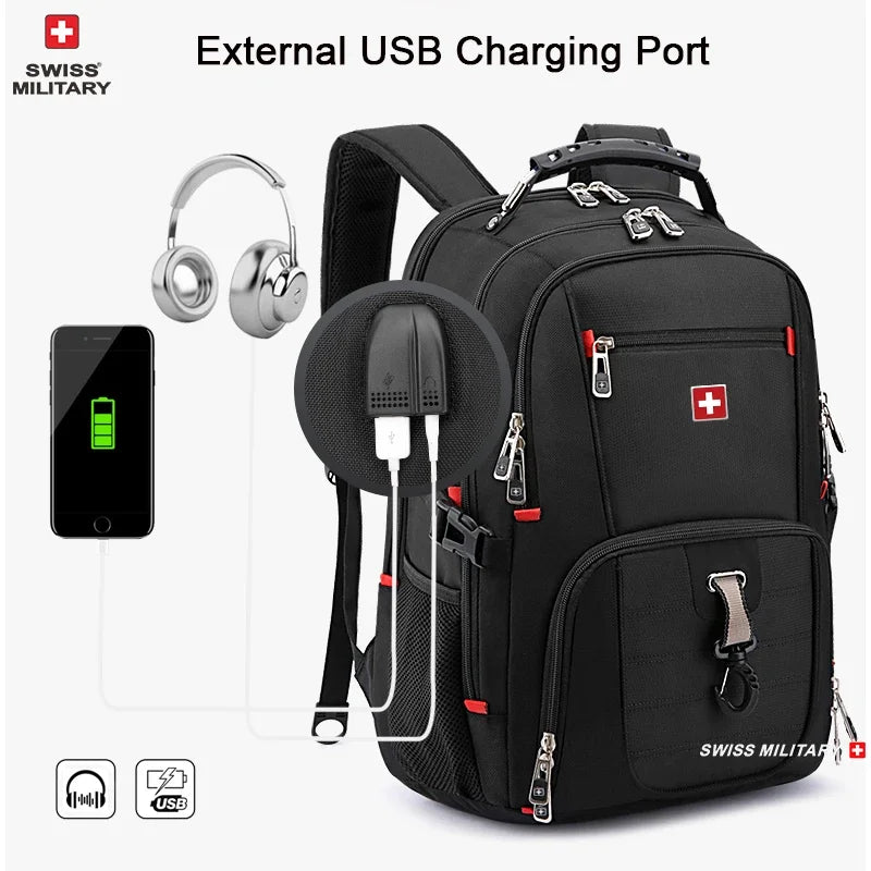 Waterproof Men's Backpack 15.6/17 Inch Laptop Backpacks School Travel