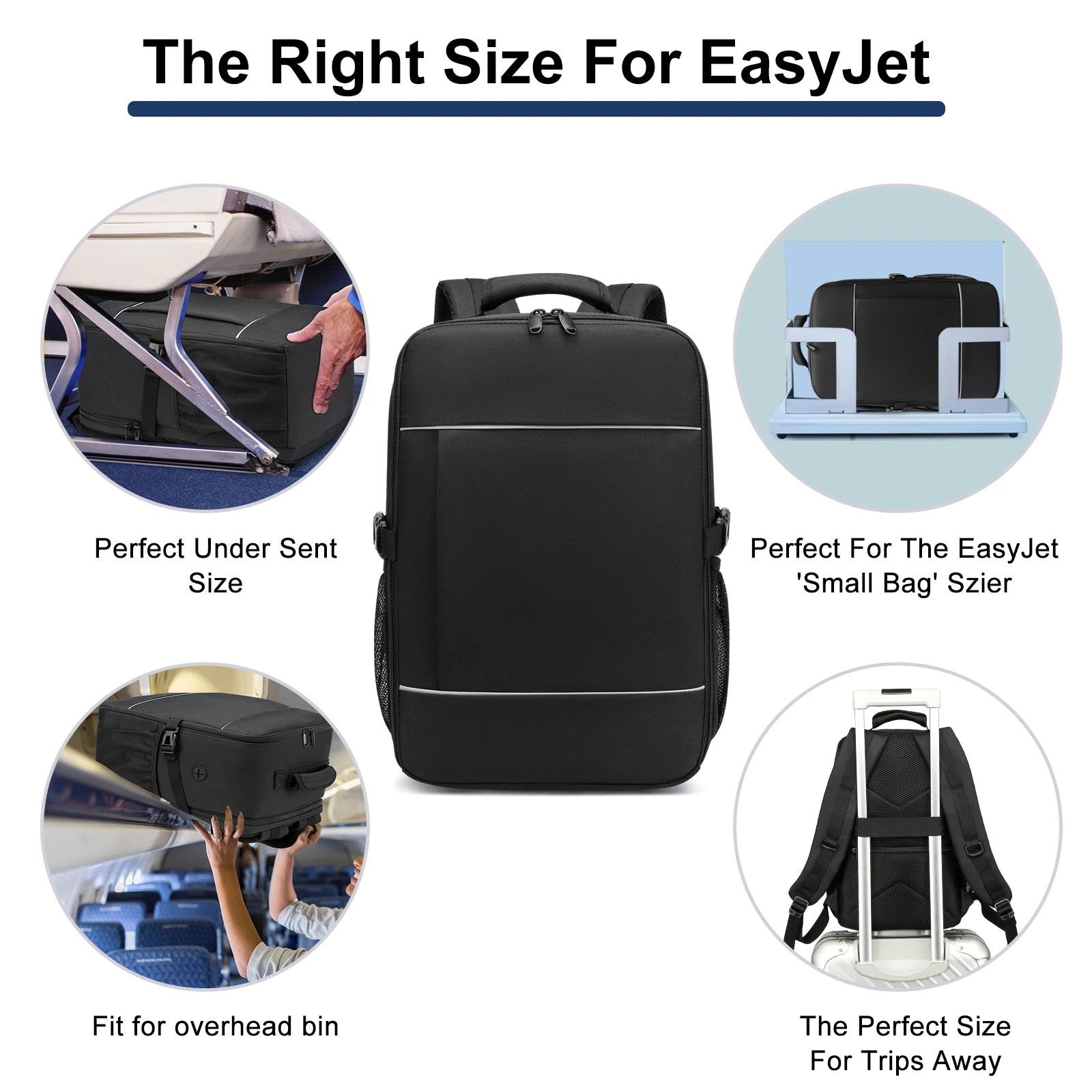 travel backpacks 40x20x25 ryanair cabin bag Unisex Carry-On