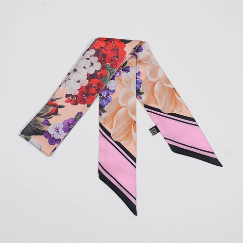 2024 New Luxury Brand Scarf Tarot Women Scarf Bag Hair Skinny Silk