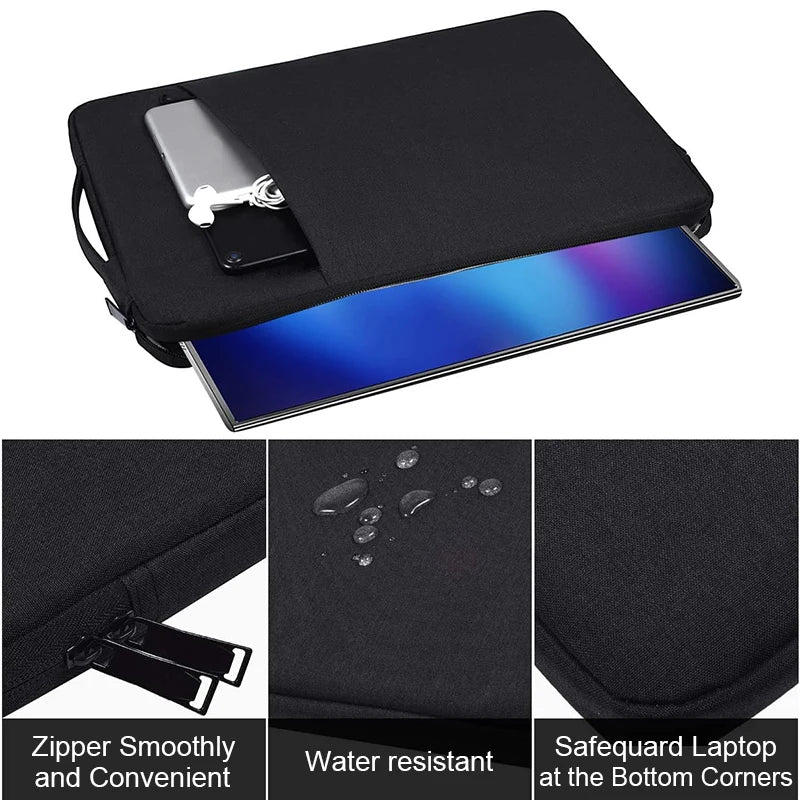 Laptop Sleeve Handbag Case 13, 13.3, 14, 15, 15.6 15.4 Inch for