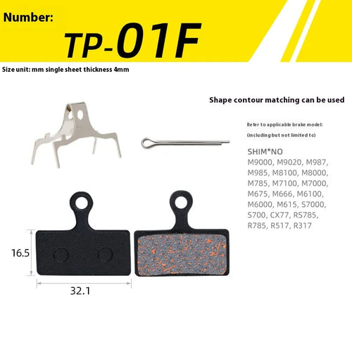 1Pair Semi-Metal Bicycle Hydraulic Disc Brake Pad MTB Mountain Bike