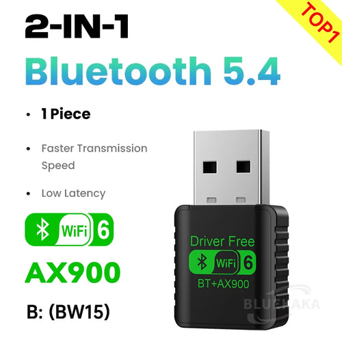 New 900Mbps USB Bluetooth 5.4 Adapter Wireless Dongle Audio Receiver