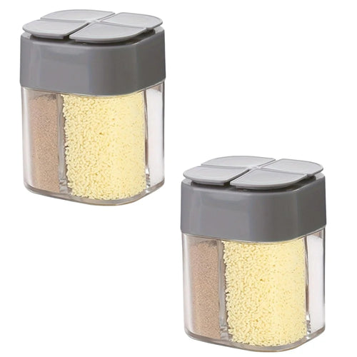 4in1 Camping Seasoning Shaker Multi-Purpose Spice Jar with Lid