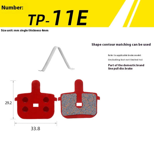 1Pair Semi-Metal Bicycle Hydraulic Disc Brake Pad MTB Mountain Bike