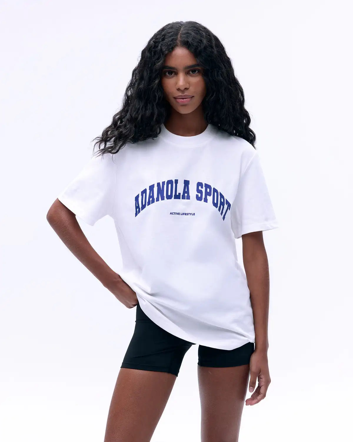 Summer Casual Sports Women's Men's T-shirt Trendy Brand Adanola Letter