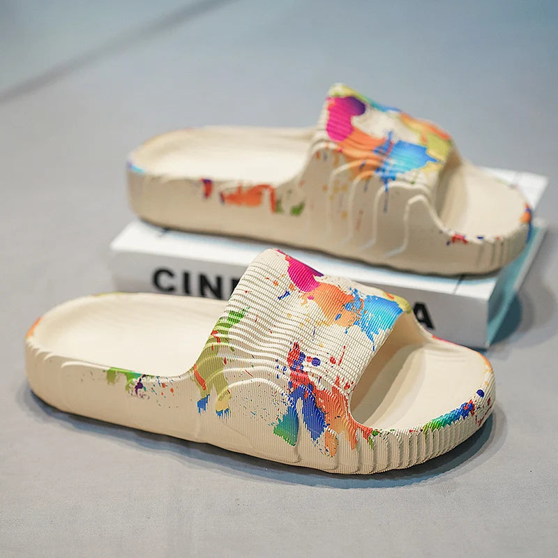 Summer Men Shoes Slippers Beach Outdoor EVA Non-Slip Slides Ladies