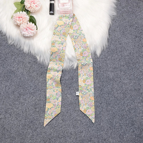 2024 New Luxury Brand Scarf Tarot Women Scarf Bag Hair Skinny Silk