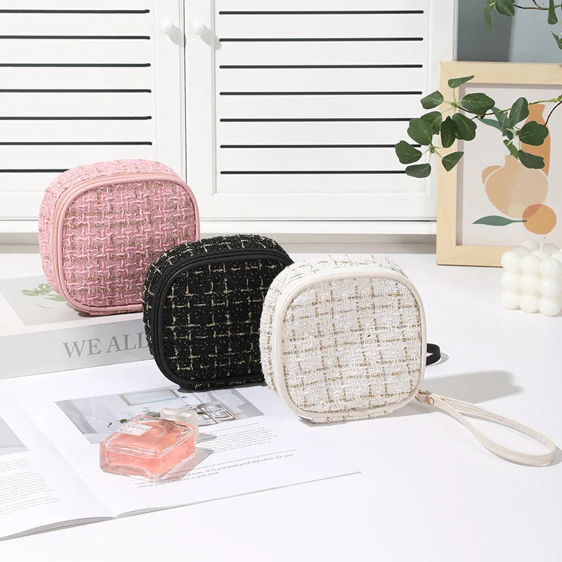 Simple Mini Makeup Storage Bag Ladies Portable Lipstick Key Coin Data