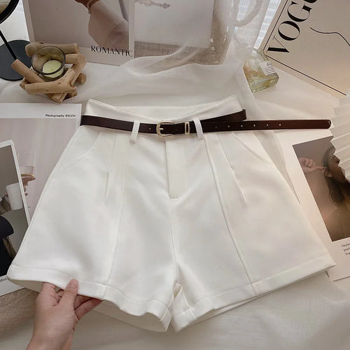 2025 Spring Summer New Shorts Fashion Women A-Line Loose Pocket Korean