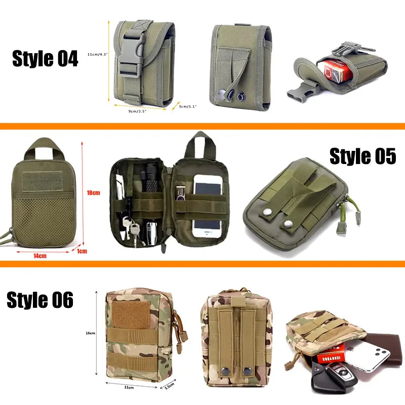 OPHIDIAN Bags Molle Pouches Gear Waist Bag Men Phone Pouch Camping