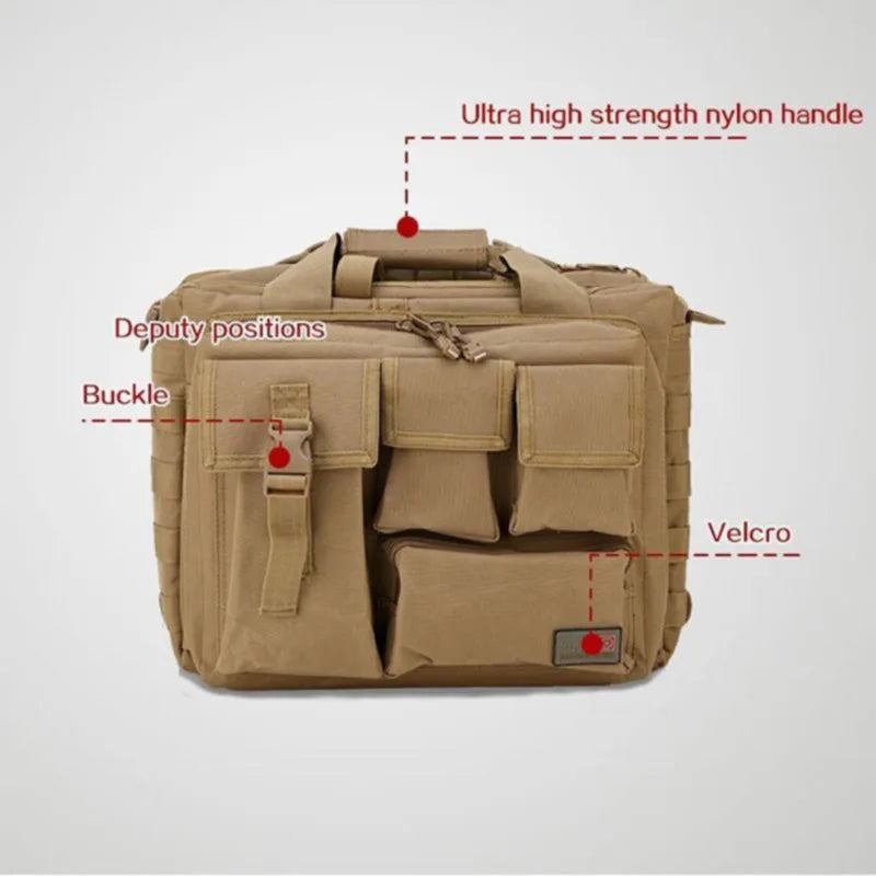 New  Backpack Tactical Molle Nylon Messenger Shoulder Bag Laptop