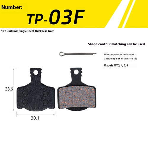 1Pair Semi-Metal Bicycle Hydraulic Disc Brake Pad MTB Mountain Bike