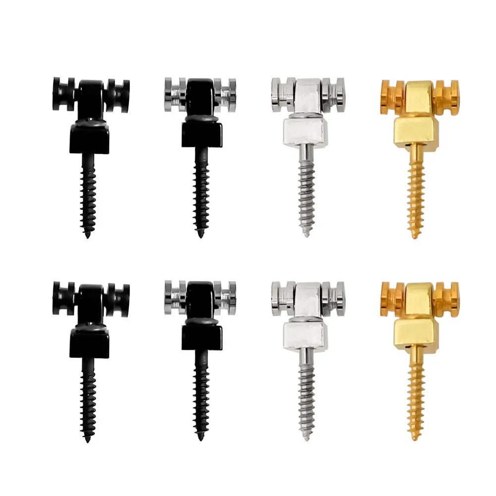 2pcs Electric Guitar Chrome Roller String Trees Retainer Mounting Tree