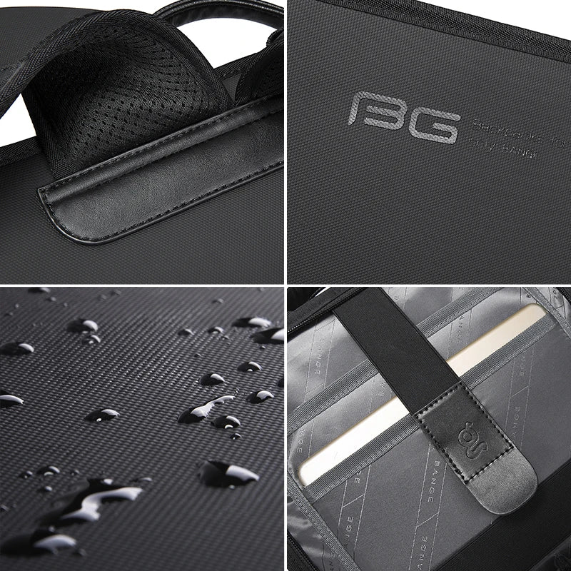 BANGE New Design Men Backpack Waterproof Fits for 14.1 inch Laptop Bag