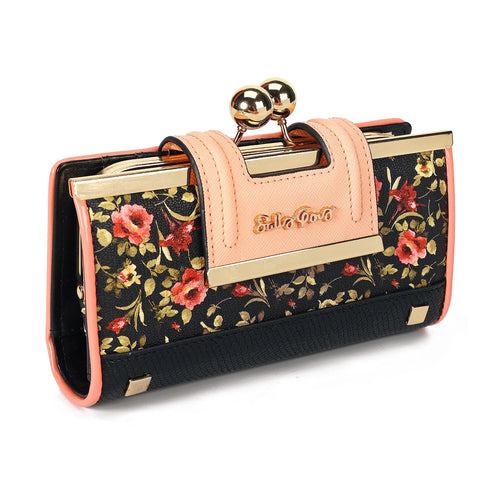 Women Wallet Leather Large Capacity Handbag Long Purse 10-card slots
