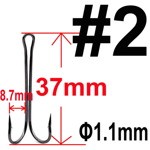 20 pcs with Box Long Shank Double Hook Weedless Fishing hook Fly Tying