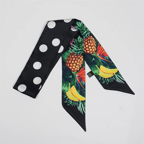 2024 New Luxury Brand Scarf Tarot Women Scarf Bag Hair Skinny Silk
