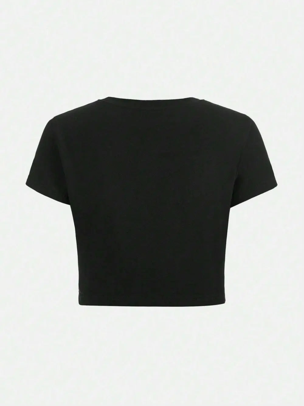 Simple Red Spider Printing Crop Tops Summer Street Fashion Women's