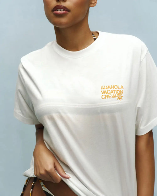 Summer Casual Sports Women's Men's T-shirt Trendy Brand Adanola Letter