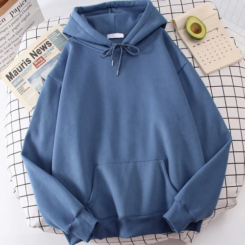 Autumn Casual Women's Solid Hoodie Comfortable Strecth Sweatshirts