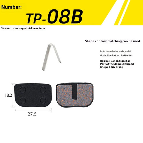 1Pair Semi-Metal Bicycle Hydraulic Disc Brake Pad MTB Mountain Bike