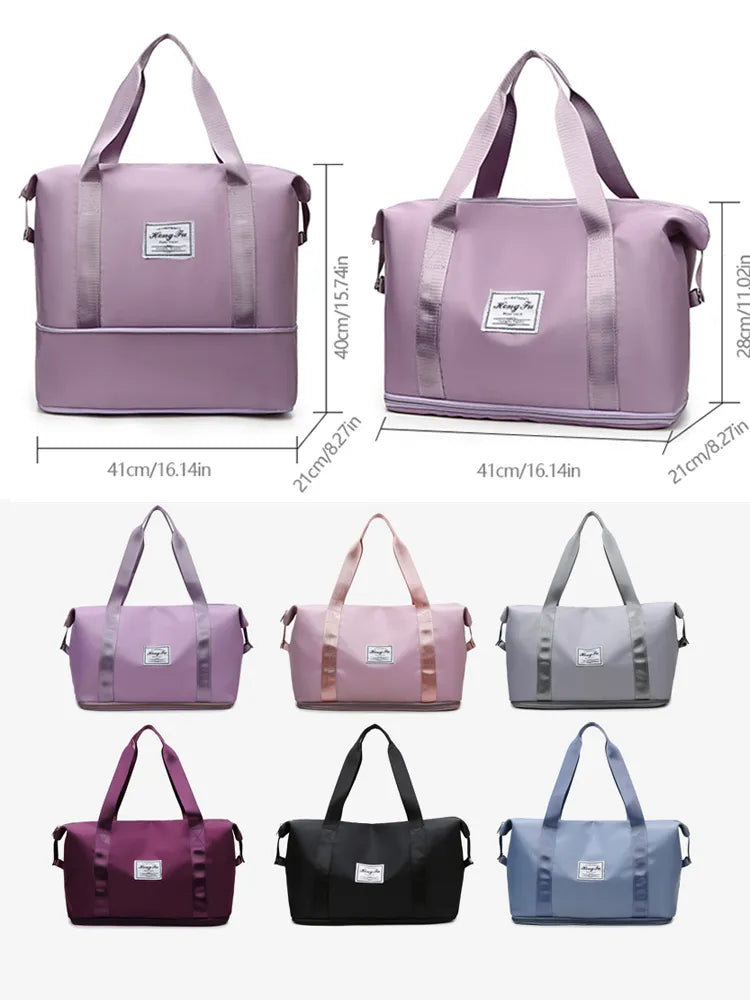 UNIXINU Carry On Travel Duffle Bag Nylon Waterproof Sports Gym Tote