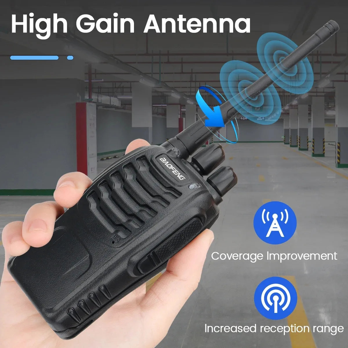 5W Baofeng BF-888S Walkie Talkie USB Plug Dual Band Portable Two Way
