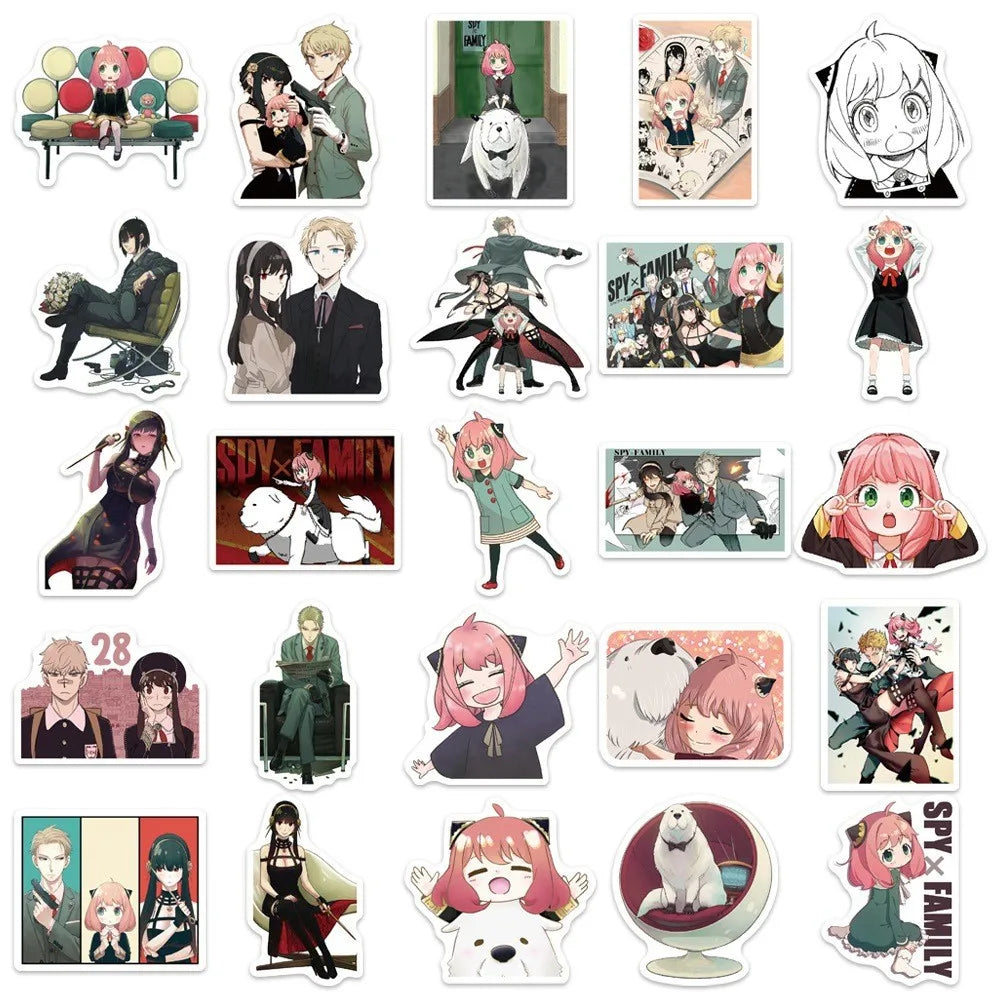 50PCS Creative Anime Graffiti Stickers Cartoon Stickers Motorcycle