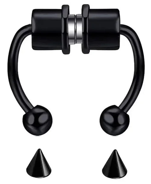 2Pcs or 5Pcs Magnet Nose Ring Stainless Steel Horseshoe Ring Nose Clip