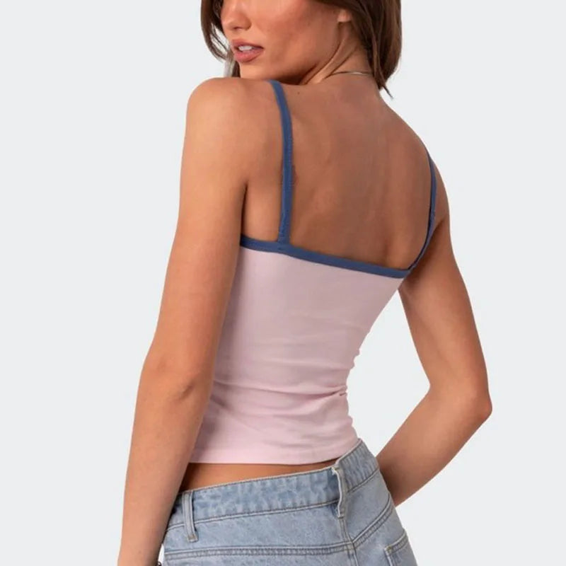 Y2k Clothes Aesthetic ITALY Letter Print Crop Top Vintage Summer Women