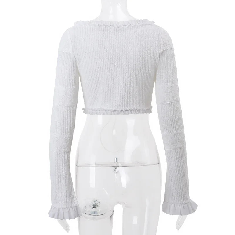 Cryptographic Fashion Y2K Ruffle Tiered Mini Skirts Co-ord Sets